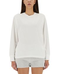T By Alexander Wang - Embossed Logo T-shirt - Lyst