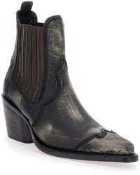 DSquared² - 'D2 X Magliano' Ankle Boots With Elastic Panels On The Side - Lyst