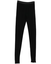 Forte Forte - Wool Ribbed Jersey Leggings With Spats - Lyst