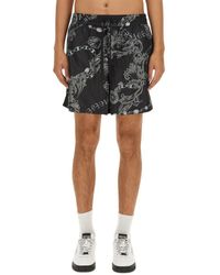 Versace - "chain Couture" Bermuda Shorts - Lyst