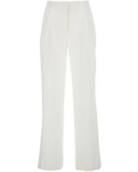 Semicouture - Pants With Belt Loops And Pence Details - Lyst