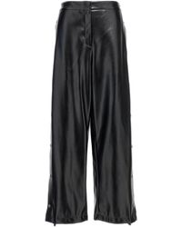 Stella McCartney - Alter Mat Leather-Effect Wide Leg Trousers - Lyst