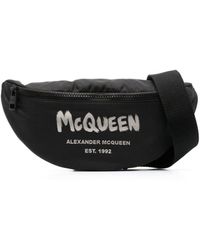 Alexander McQueen Graffiti Belt Bag - Black