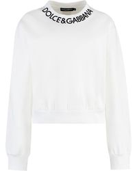 Dolce & Gabbana - Cotton Crew-Neck Sweatshirt - Lyst