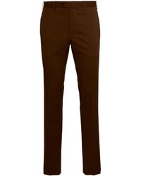 PT01 - Brown Cotton Pants - Lyst