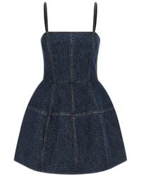 Fendi - 'Ff' Denim Dress - Lyst