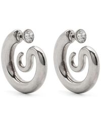 Panconesi - "Diamond Serpent Hoops" Earrings Accessories - Lyst