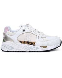Premiata - 'mased' Leather And Nylon Sneakers - Lyst