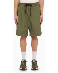 3 MONCLER GRENOBLE - Military Bermuda Shorts With Logo Patch - Lyst