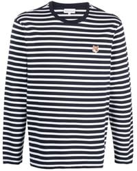 Maison Kitsuné - Logo Striped T-Shirt - Lyst