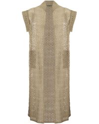 Brunello Cucinelli - Net Long Cardigan In Linen And Silk - Lyst