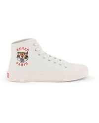 KENZO - Canvas High Top Sneakers - Lyst