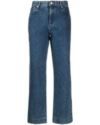 A.P.C. - Straight-leg Cropped Jeans - Lyst