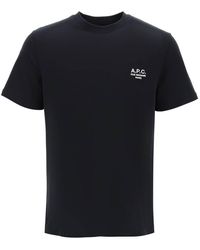 A.P.C. - Raymond T Shirt With Embroidered Logo - Lyst