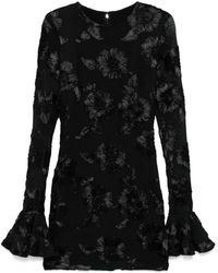 ROTATE BIRGER CHRISTENSEN - Floral Textured Dress - Lyst