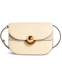 Furla - Cream Leather 'Sfera' Mini Crossbody Bag - Lyst
