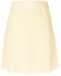Rodebjer - Elasticated-waist Organic-cotton Knitted Skirt - Lyst