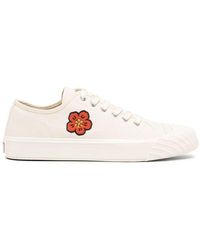 KENZO - Embroidered-motif Sneakers - Lyst