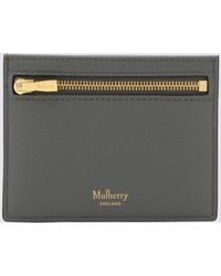 Mulberry - Grey Leather Cardholder - Lyst