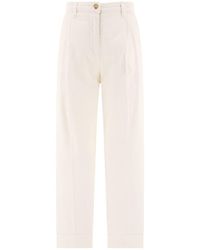 Etro - Cropped Chino Trousers - Lyst