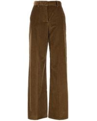 Weekend by Maxmara - Corduroy Wide-Leg Trousers - Lyst