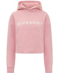 Givenchy - Archetype Short Sweatshirt In Gauzed Fabric - Lyst