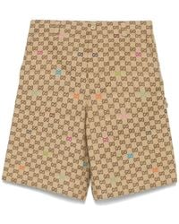Gucci - Gg Canvas Bermuda Shorts - Lyst