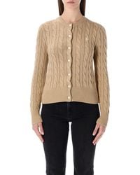 Polo Ralph Lauren - Cotton Classic Cable-Knit Cardigan - Lyst