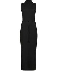 Calvin Klein - Crinkle Jersey Ankle Dress - Lyst