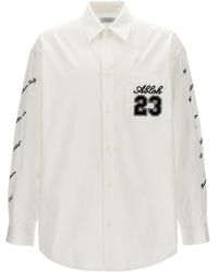 Off-White c/o Virgil Abloh - 23 Logo Heavycoat Shirt, Blouse - Lyst