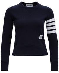Thom Browne - Jersey Sweatshirt With 4Bar Detail - Lyst
