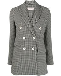Circolo 1901 - Pied De Poul Double-breasted Jacket - Lyst