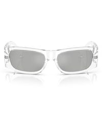 Versace - 0Ve4482 Lens Logo Sunglasses - Lyst