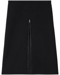 Courreges - Heritage Tailored Crepe-Texture Midi Skirt - Lyst