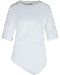 Rohe - White Organic Cotton Woven T-shirt - Lyst