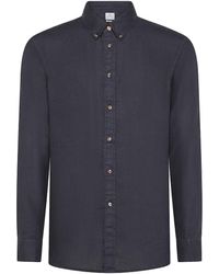 PS by Paul Smith - Long Sleeve Linen Shirt - Lyst