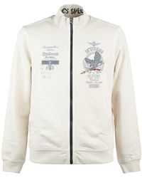 Aeronautica Militare - Full-Zip Sweatshirt With Reflective Details - Lyst