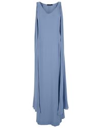 FEDERICA TOSI - Light Maxi Dress With Cape - Lyst