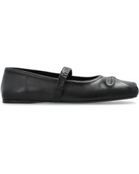 Marni - Logo Embossed Ballet Flats - Lyst
