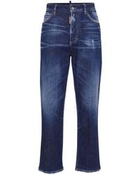 DSquared² - 5 Pokcets Faded Straight-Leg Jeans - Lyst
