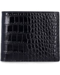 Tom Ford - Croc-Effect Leather Bi-Fold Wallet - Lyst