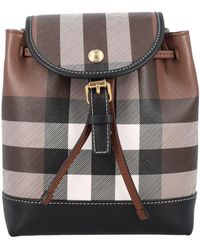 Burberry - Check Micro Backpack - Lyst