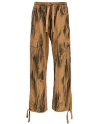 MSGM - Dirty-effect Cargo Pants - Lyst