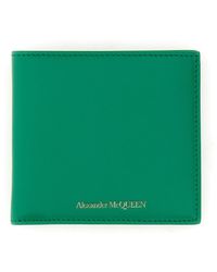 Alexander McQueen - Leather Wallet With Logo - Lyst