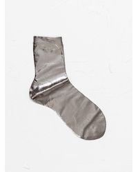 Maria La Rosa Short Socks Nuvola Laminato Grey