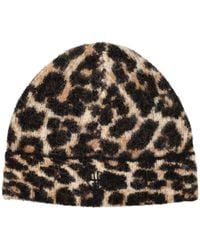 Anine Bing - Elia Alpaca-Wool Beanie Leopard Pattern - Lyst