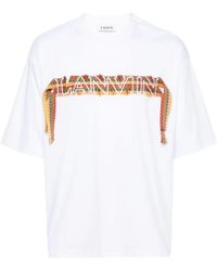 Lanvin - Curb T-Shirt With Embroidery - Lyst