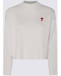 Ami Paris - Cotton Sweatshirt - Lyst