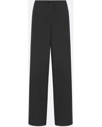 Dior - Cotton-Silk Poplin Flared Pants - Lyst