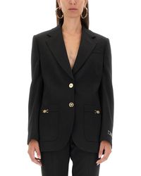 Versace - Oversized Single-Breasted Blazer - Lyst